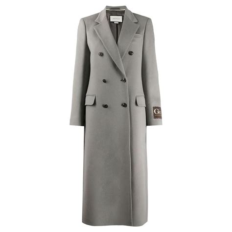 grey wool coat gucci womens|farfetch Gucci coats.